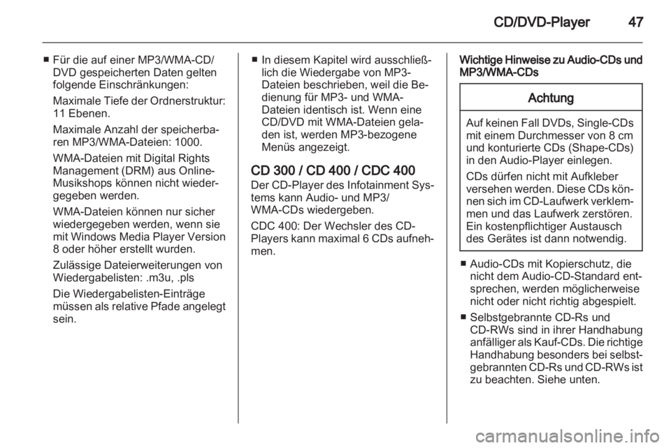 OPEL MERIVA 2011  Infotainment-Handbuch (in German) 