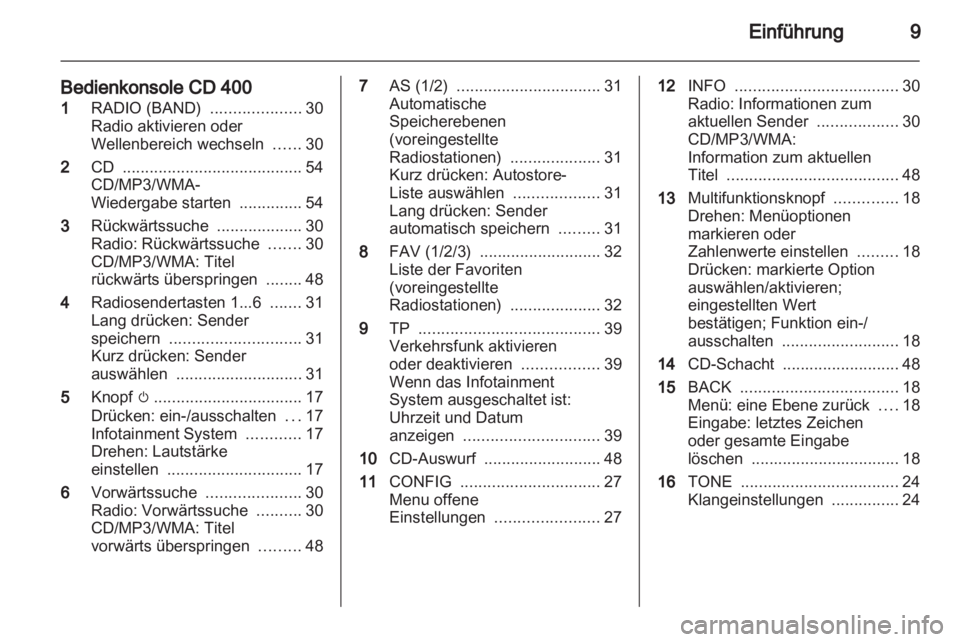 OPEL MERIVA 2011  Infotainment-Handbuch (in German) 