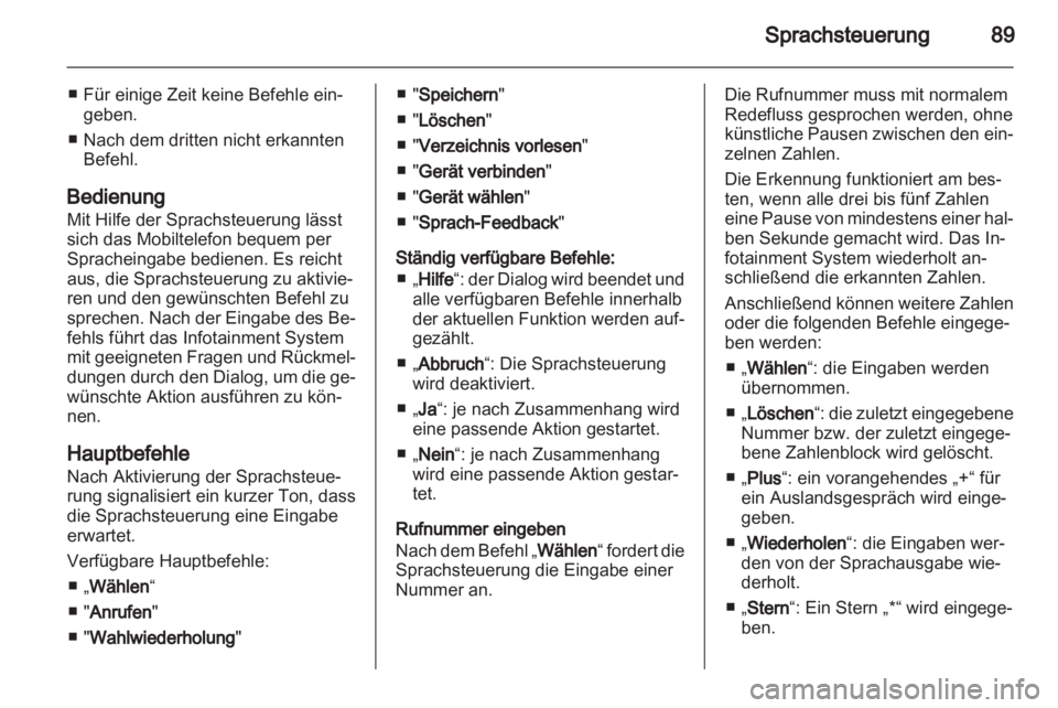 OPEL MERIVA 2011  Infotainment-Handbuch (in German) 