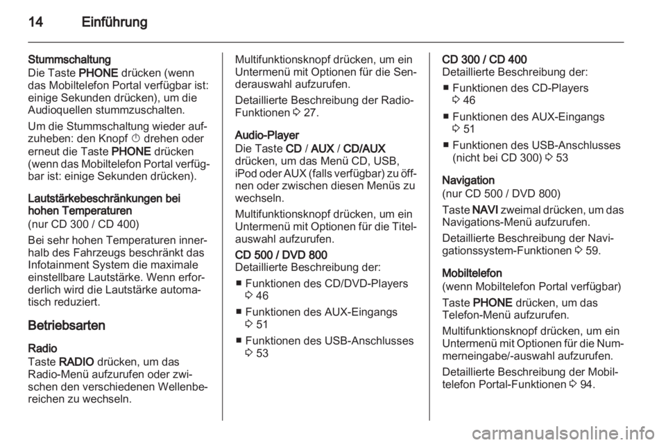 OPEL MERIVA 2011.25  Infotainment-Handbuch (in German) 