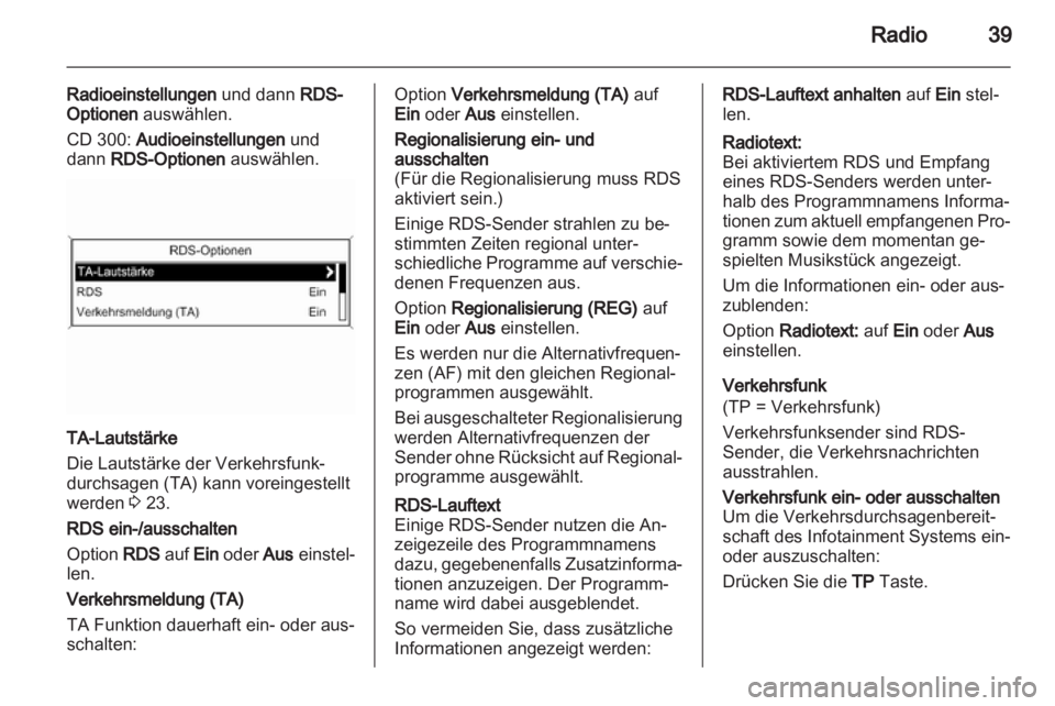 OPEL MERIVA 2011.5  Infotainment-Handbuch (in German) 