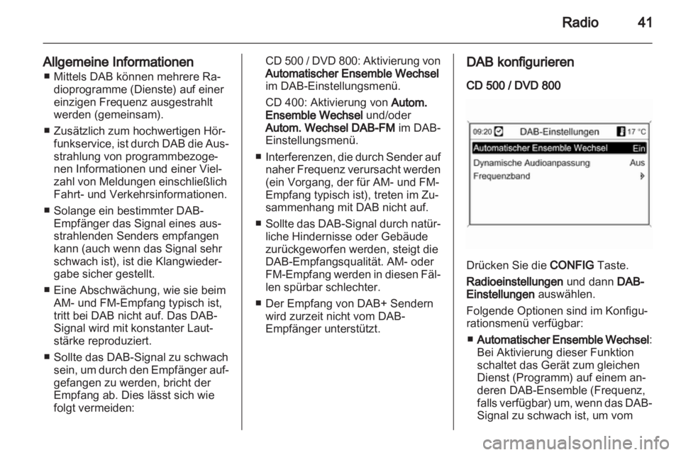 OPEL MERIVA 2011.5  Infotainment-Handbuch (in German) 