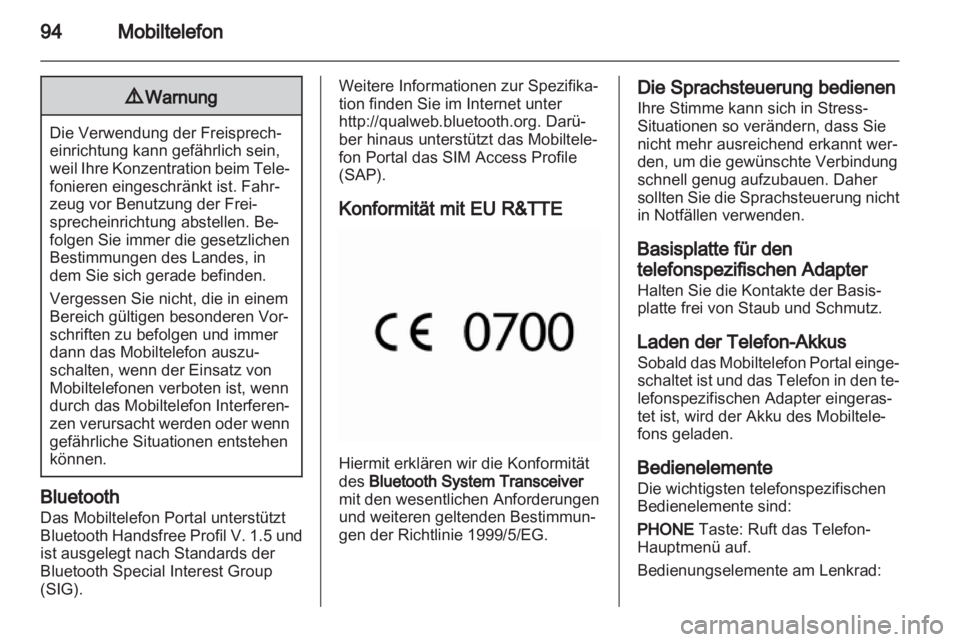 OPEL MERIVA 2011.5 Infotainment-Handbuch (in German) OPEL MERIVA 2011.5 Infotainment-Handbuch (in German)