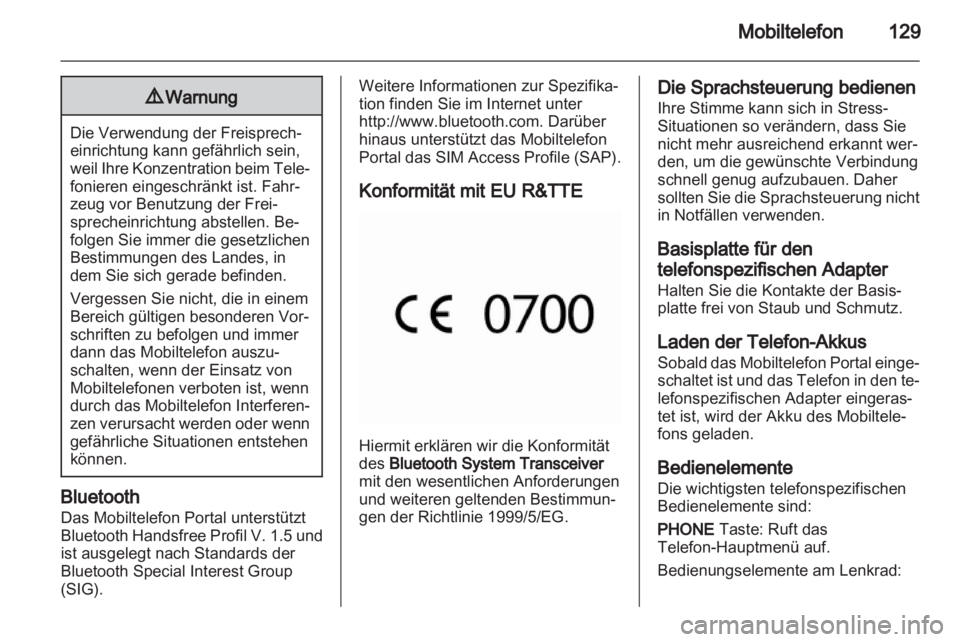 OPEL MERIVA 2012 Infotainment-Handbuch (in German) OPEL MERIVA 2012 Infotainment-Handbuch (in German)