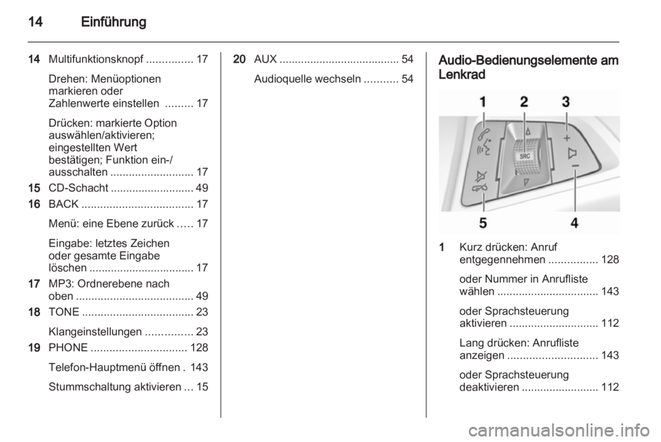 OPEL MERIVA 2012 Infotainment-Handbuch (in German) OPEL MERIVA 2012 Infotainment-Handbuch (in German)