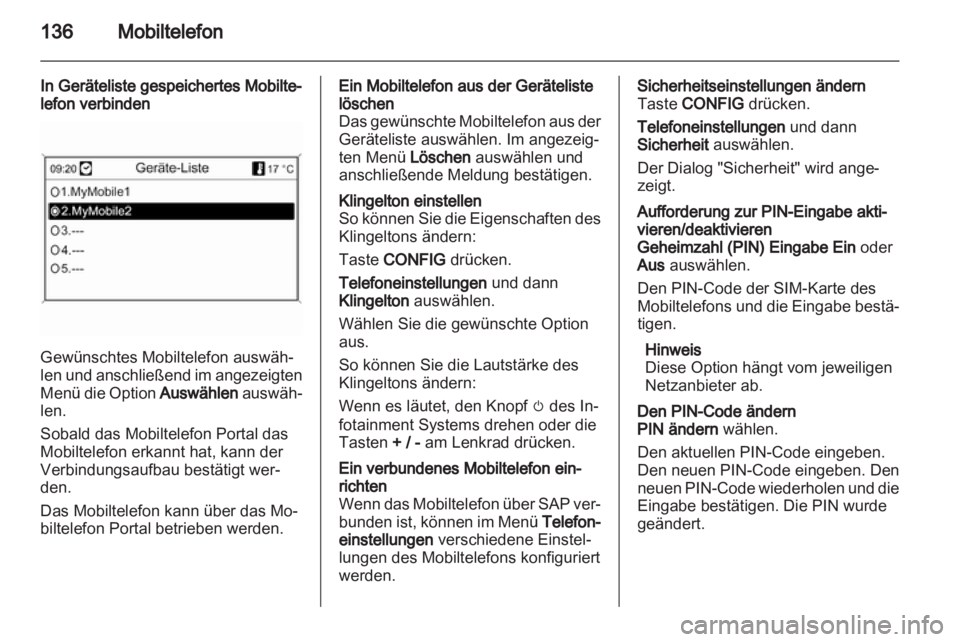 OPEL MERIVA 2012 Infotainment-Handbuch (in German) OPEL MERIVA 2012 Infotainment-Handbuch (in German)