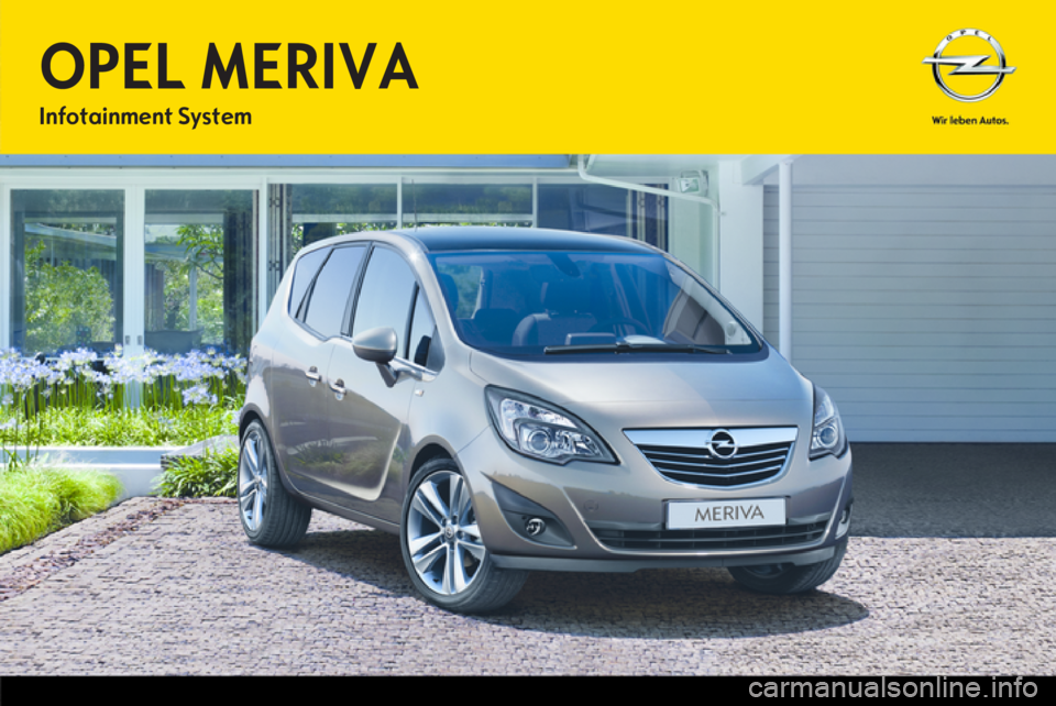 OPEL MERIVA 2012.5  Infotainment-Handbuch (in German) 