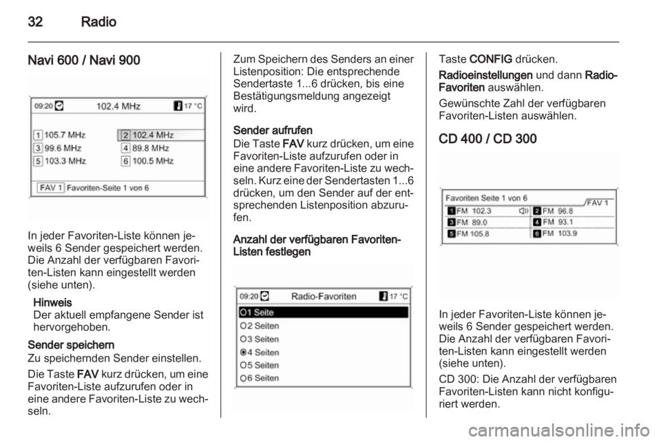 OPEL MERIVA 2013  Infotainment-Handbuch (in German) 