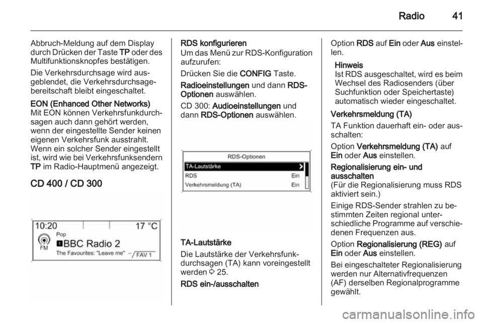 OPEL MERIVA 2013  Infotainment-Handbuch (in German) 