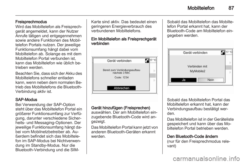 OPEL MOKKA 2013 Infotainment-Handbuch (in German) OPEL MOKKA 2013 Infotainment-Handbuch (in German)