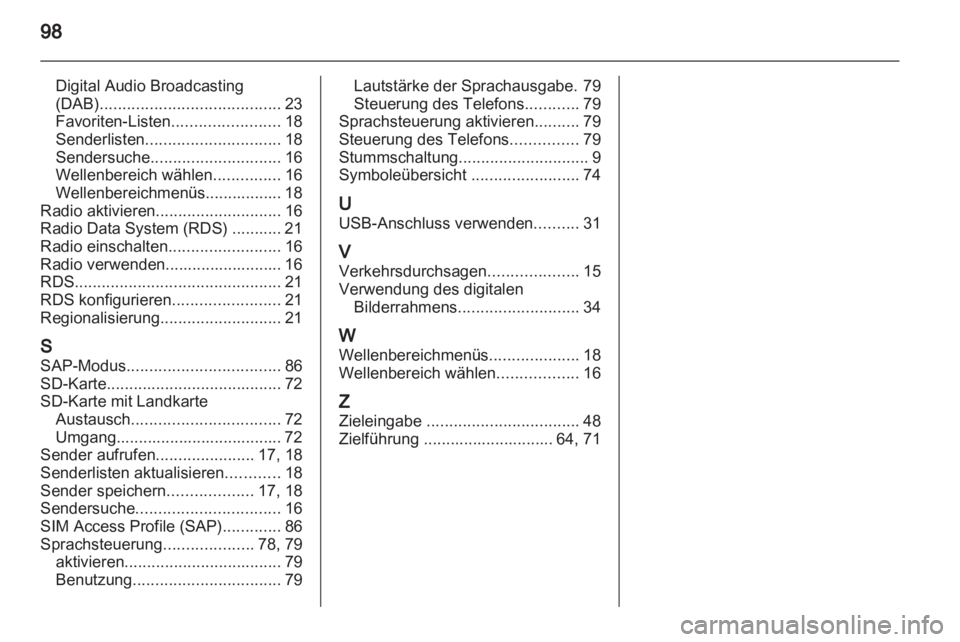 OPEL MOKKA 2013 Infotainment-Handbuch (in German) OPEL MOKKA 2013 Infotainment-Handbuch (in German)