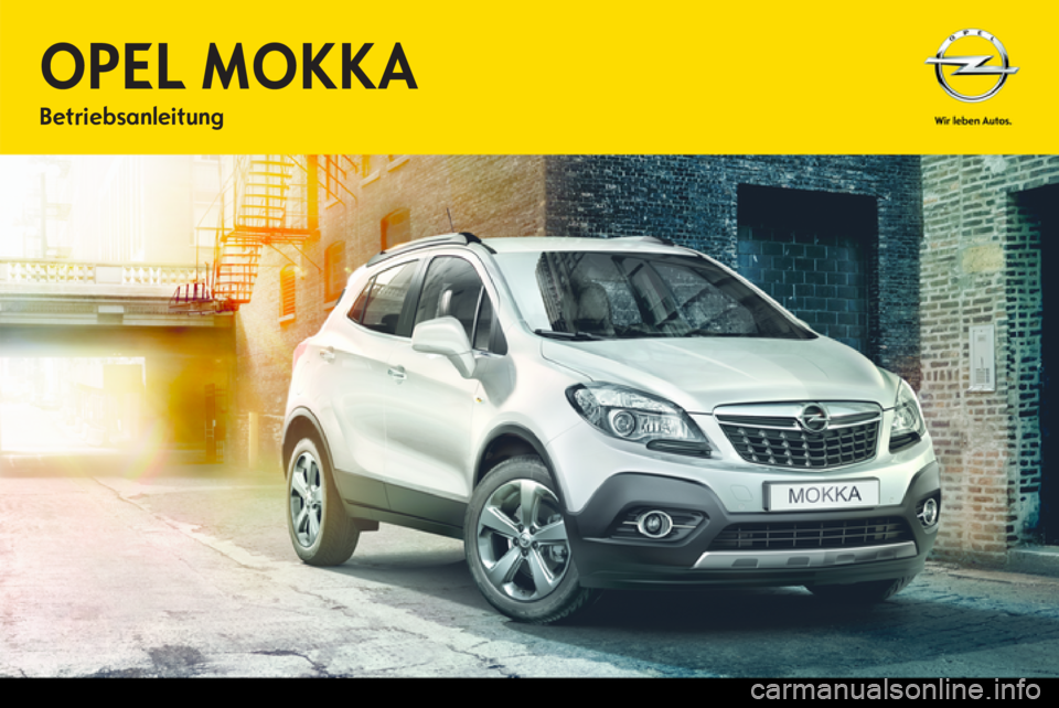 OPEL MOKKA 2013  Betriebsanleitung (in German) 