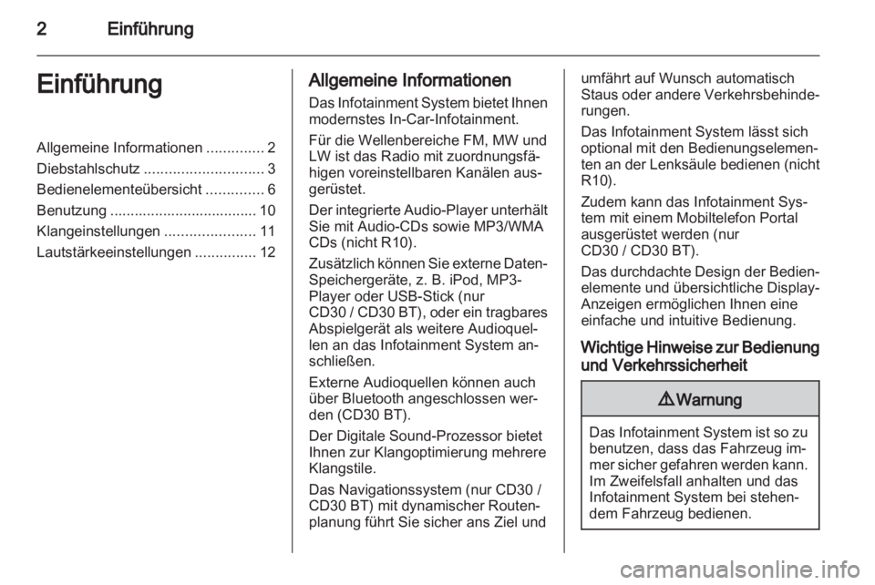 OPEL VIVARO 2011  Infotainment-Handbuch (in German) 