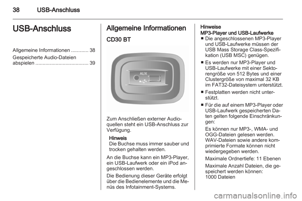 OPEL MOVANO_B 2012 Infotainment-Handbuch (in German) OPEL MOVANO_B 2012 Infotainment-Handbuch (in German)