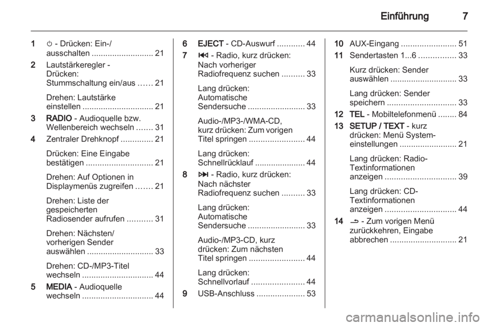 OPEL MOVANO_B 2012.5  Infotainment-Handbuch (in German) 