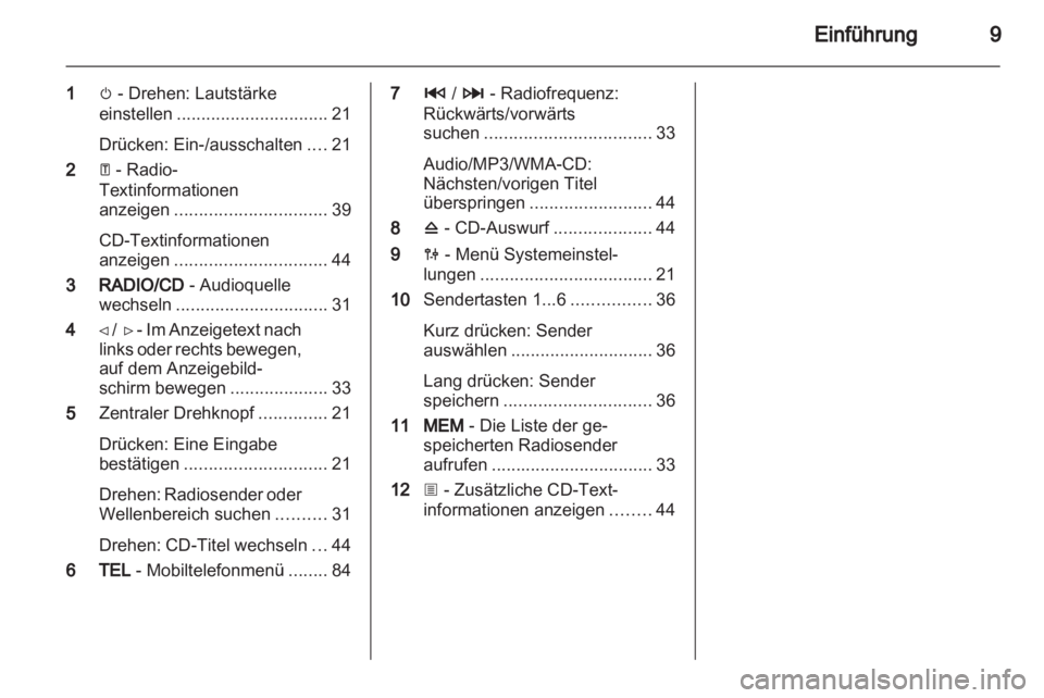 OPEL MOVANO_B 2012.5  Infotainment-Handbuch (in German) 