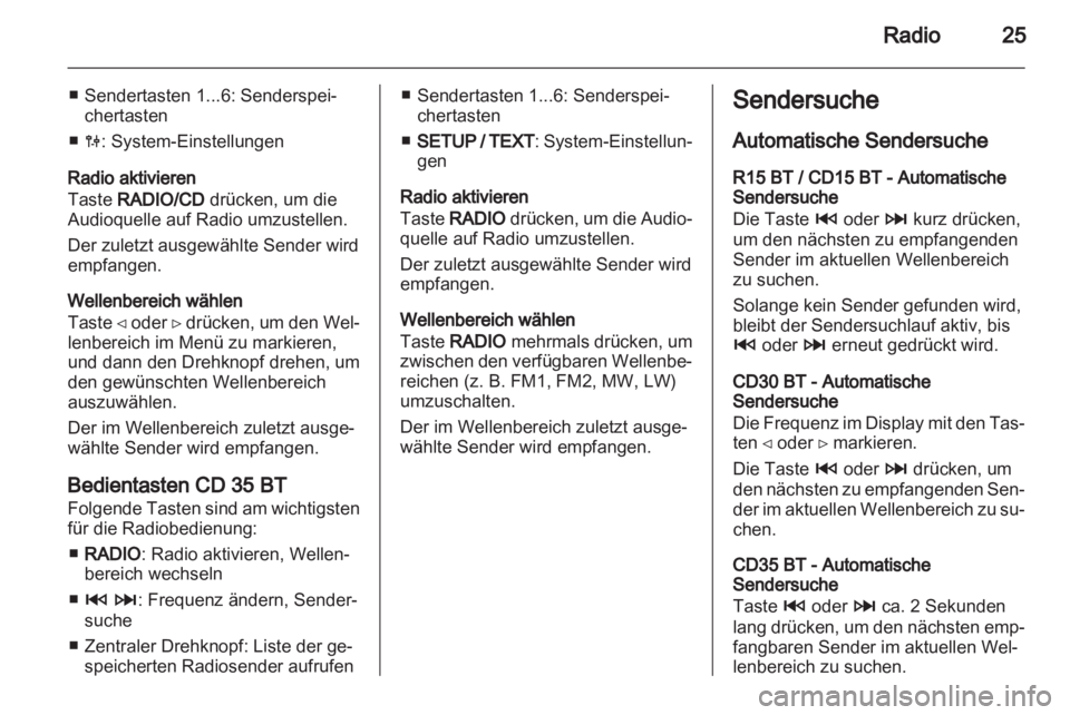 OPEL MOVANO_B 2013.5  Infotainment-Handbuch (in German) 