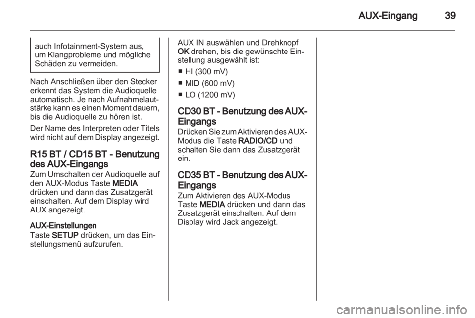 OPEL MOVANO_B 2013.5  Infotainment-Handbuch (in German) 