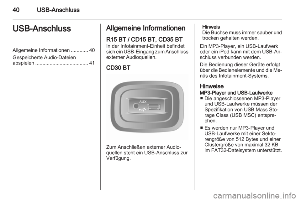 OPEL MOVANO_B 2013.5  Infotainment-Handbuch (in German) 