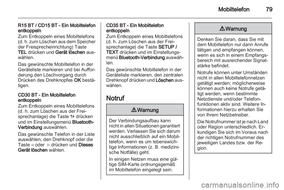 OPEL MOVANO_B 2013.5  Infotainment-Handbuch (in German) 