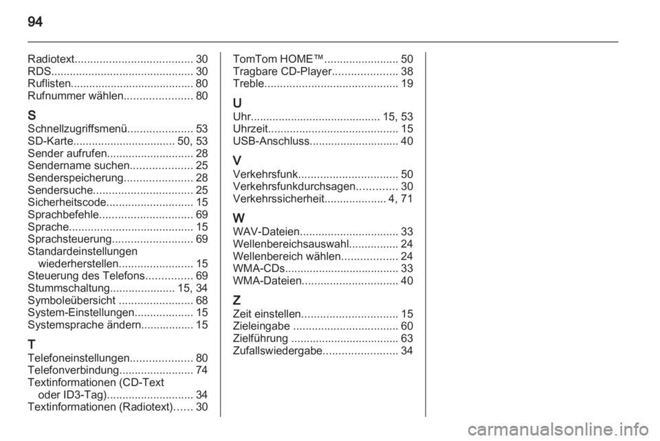 OPEL MOVANO_B 2013.5  Infotainment-Handbuch (in German) 