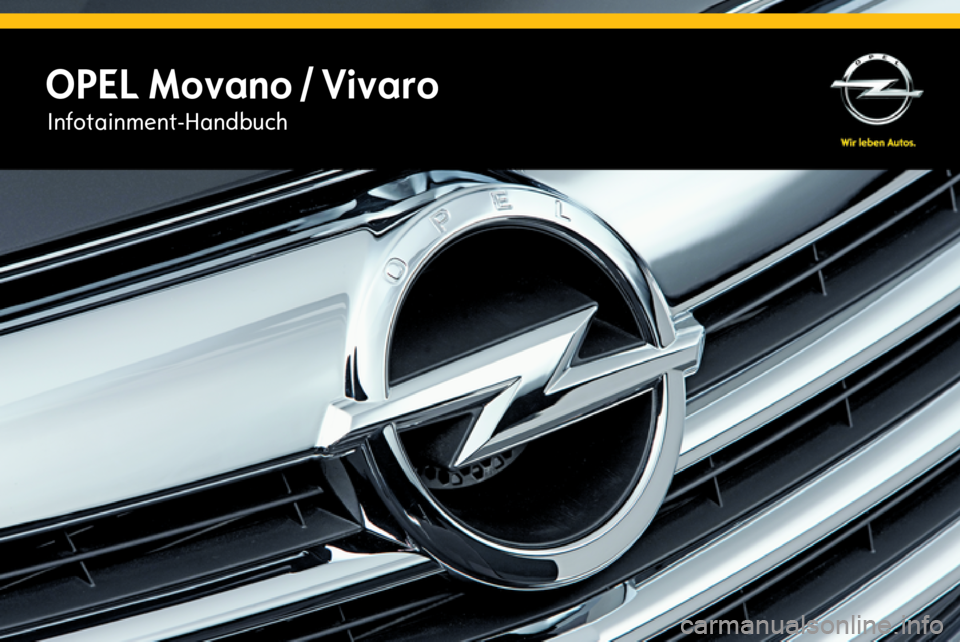 OPEL MOVANO_B 2015.5  Infotainment-Handbuch (in German) OPEL Movano / VivaroInfotainment-Handbuch 