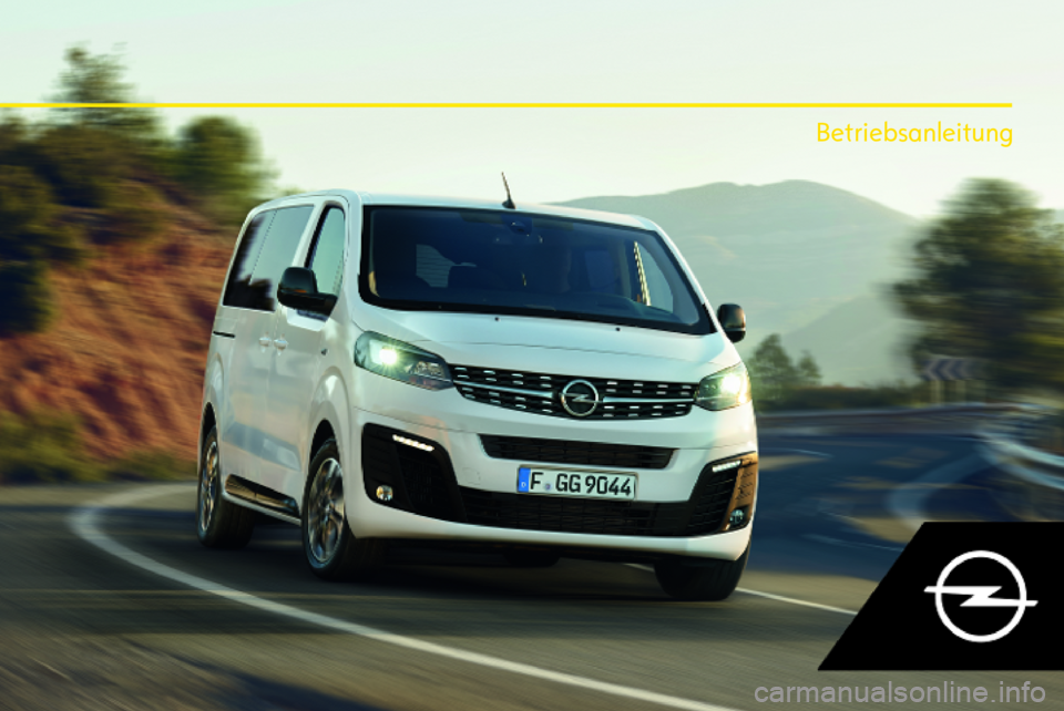 OPEL VIVARO C 2020  Betriebsanleitung (in German) Betriebsanleitung 