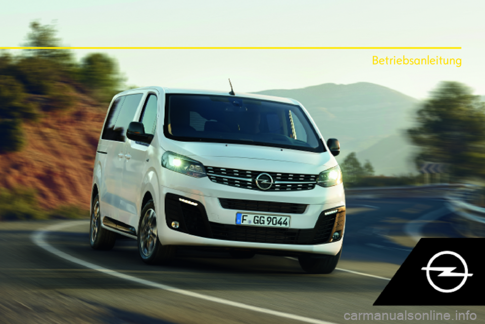 OPEL VIVARO C 2020  Betriebsanleitung (in German) 