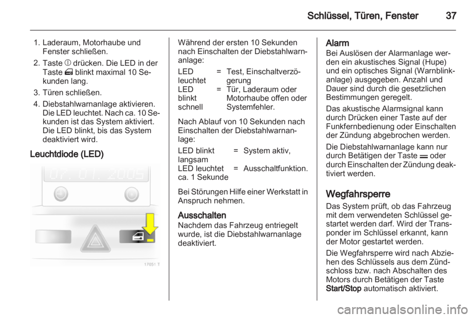 OPEL ZAFIRA 2010.5  Betriebsanleitung (in German) 