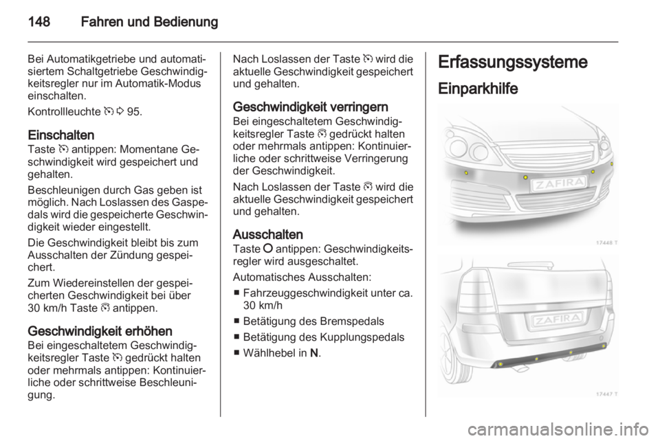 OPEL ZAFIRA 2011.5  Betriebsanleitung (in German) 