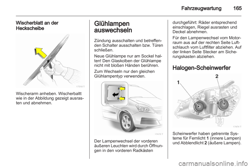 OPEL ZAFIRA 2011.5  Betriebsanleitung (in German) 
