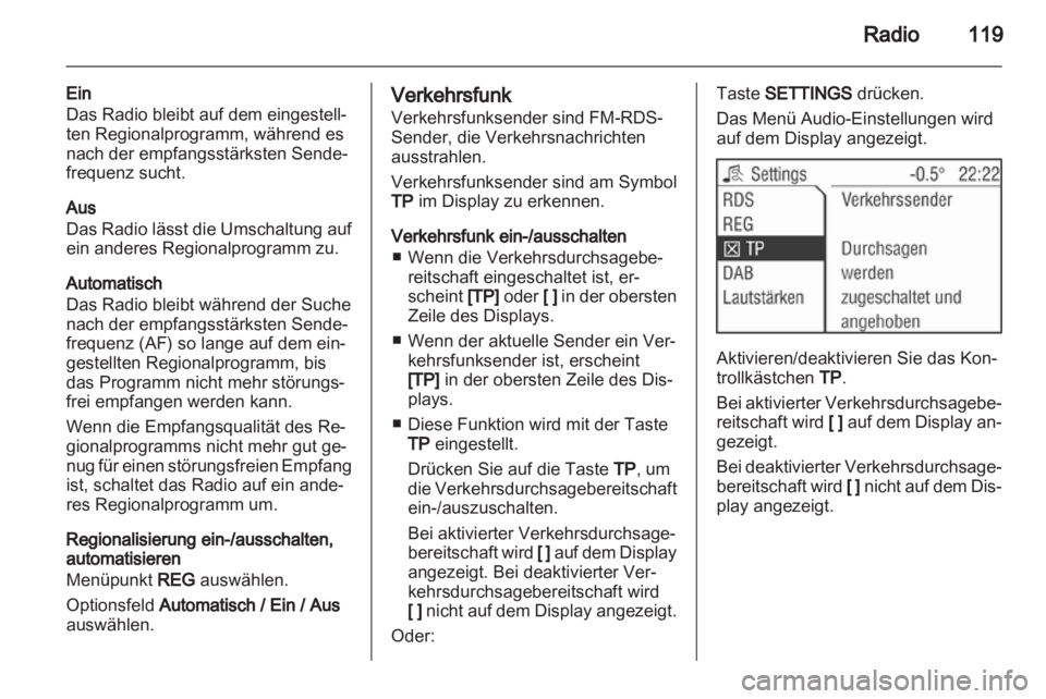 OPEL ZAFIRA B 2014 Infotainment-Handbuch (in German) OPEL ZAFIRA B 2014 Infotainment-Handbuch (in German)