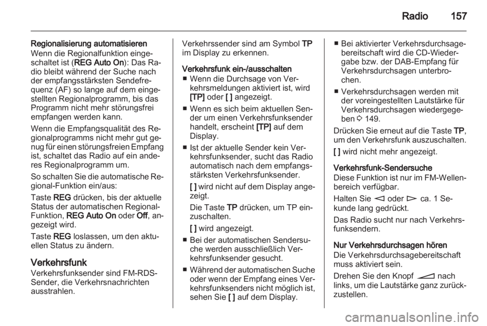 OPEL ZAFIRA B 2014  Infotainment-Handbuch (in German) 