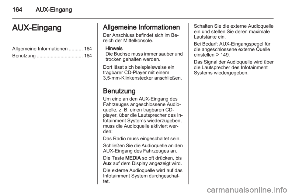 OPEL ZAFIRA B 2014 Infotainment-Handbuch (in German) OPEL ZAFIRA B 2014 Infotainment-Handbuch (in German)