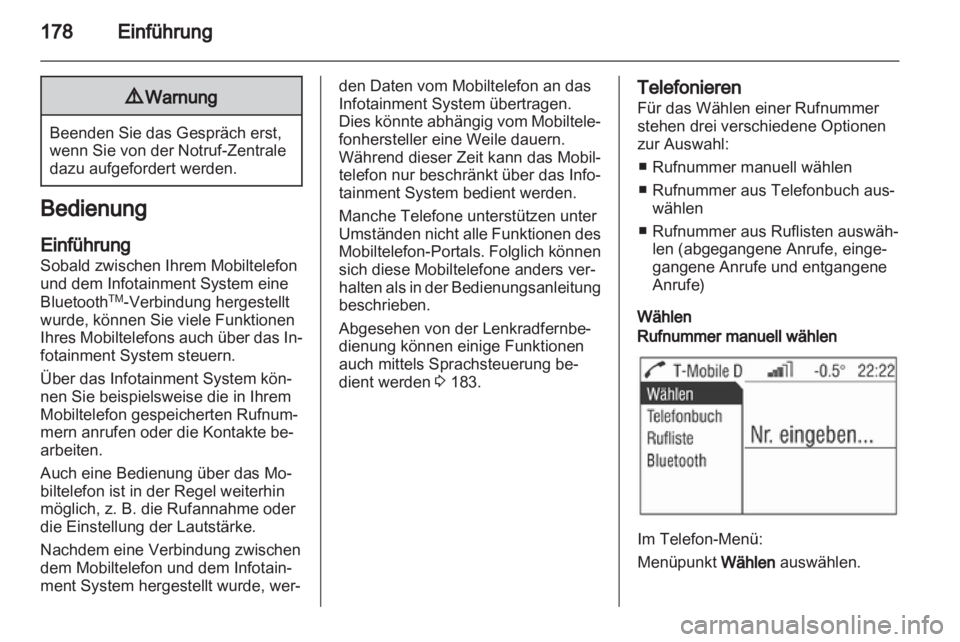 OPEL ZAFIRA B 2014 Infotainment-Handbuch (in German) OPEL ZAFIRA B 2014 Infotainment-Handbuch (in German)