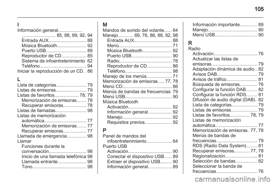 OPEL ADAM 2013  Manual de infoentretenimiento (in Spanish) 