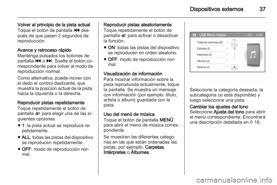 OPEL ADAM 2013.5  Manual de infoentretenimiento (in Spanish) 