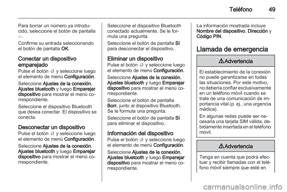 OPEL ADAM 2013  Manual de infoentretenimiento (in Spanish) 