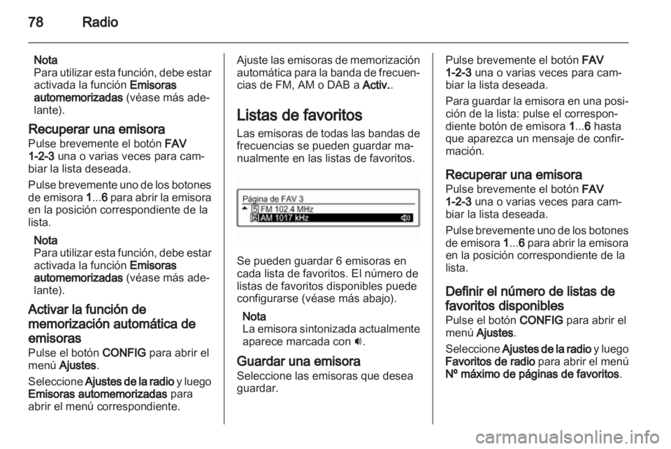 OPEL ADAM 2013  Manual de infoentretenimiento (in Spanish) 