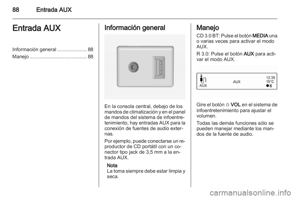 OPEL ADAM 2013  Manual de infoentretenimiento (in Spanish) 