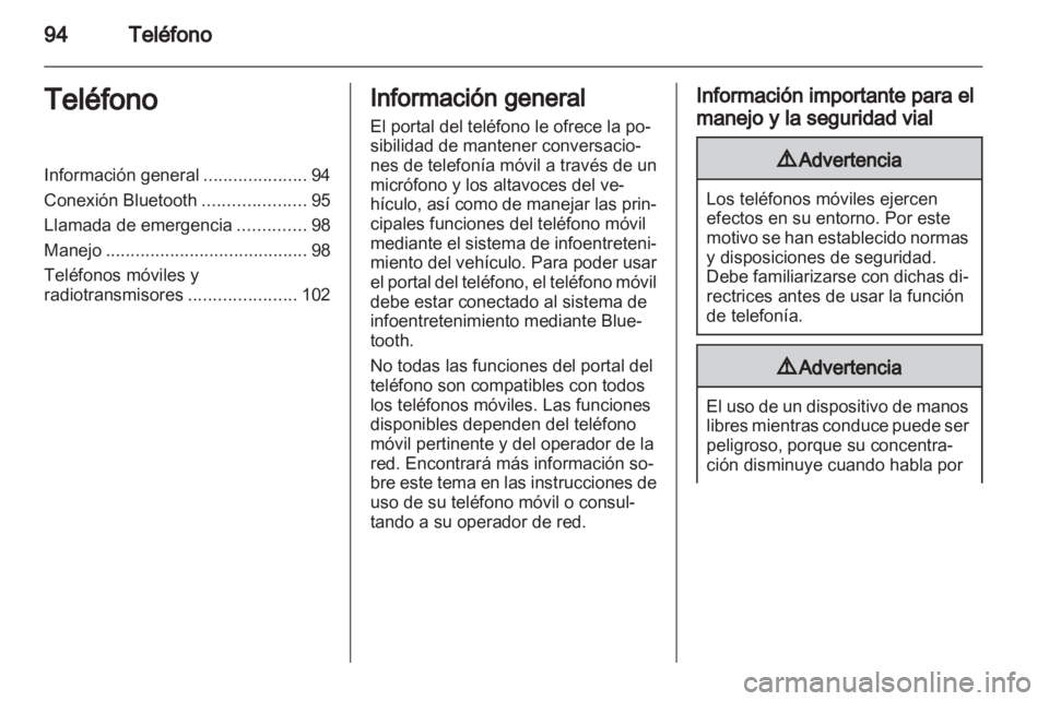 OPEL ADAM 2013  Manual de infoentretenimiento (in Spanish) 