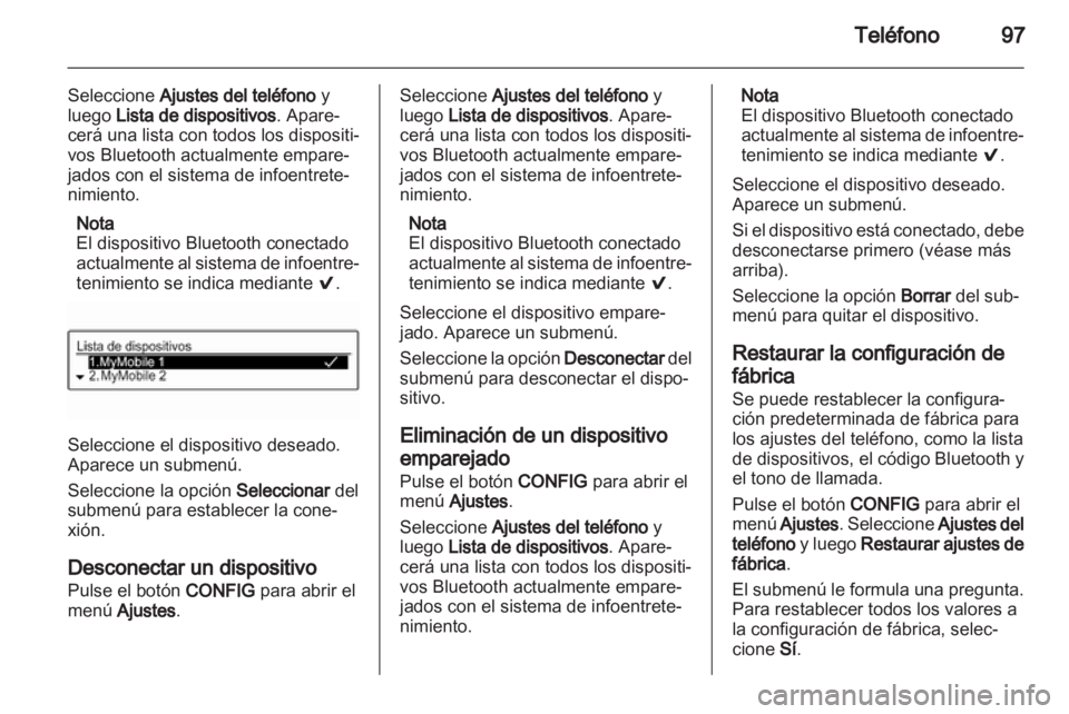 OPEL ADAM 2013  Manual de infoentretenimiento (in Spanish) 