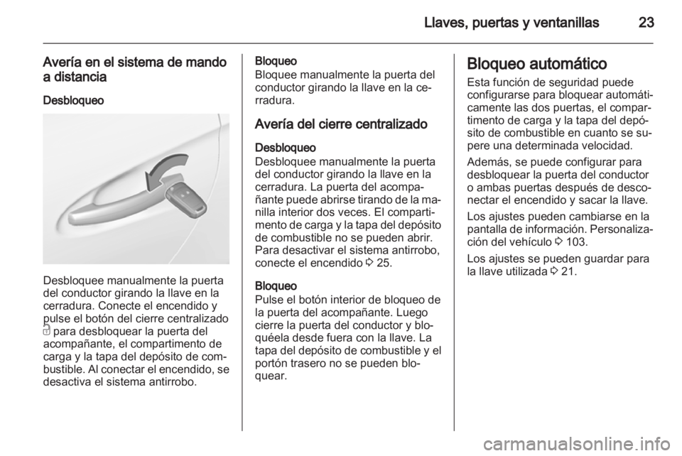 OPEL ADAM 2013.5  Manual de Instrucciones (in Spanish) 