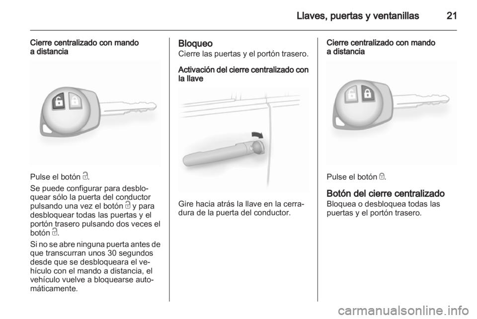 OPEL AGILA 2011  Manual de Instrucciones (in Spanish) 