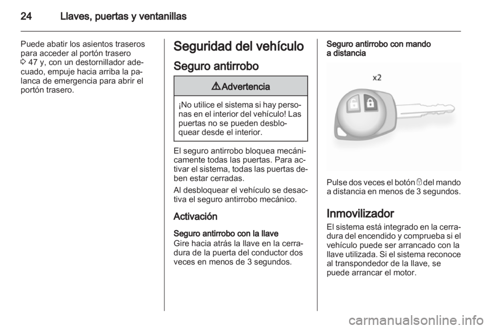 OPEL AGILA 2011  Manual de Instrucciones (in Spanish) 