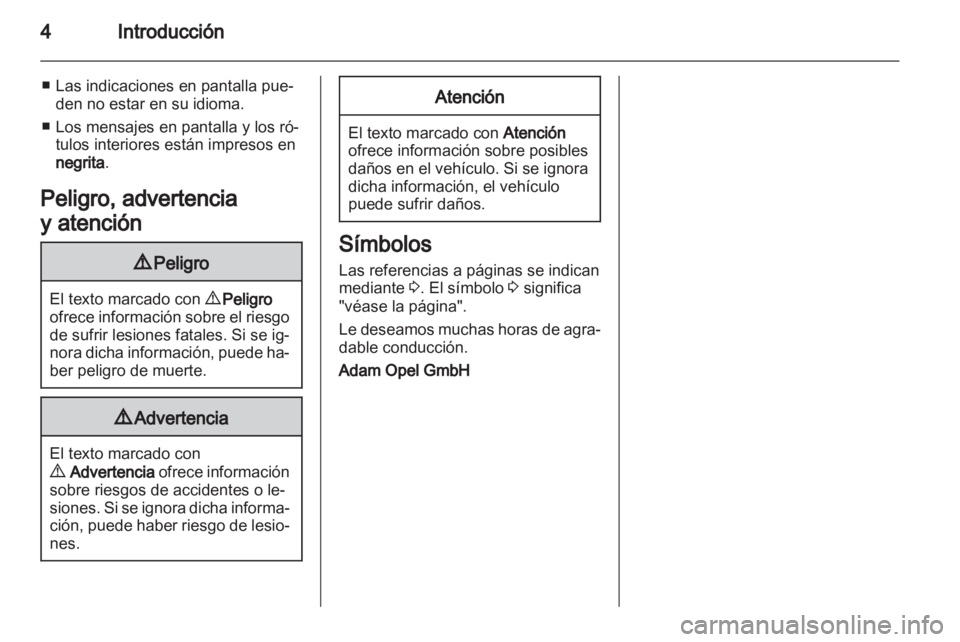 OPEL AGILA 2011  Manual de Instrucciones (in Spanish) 