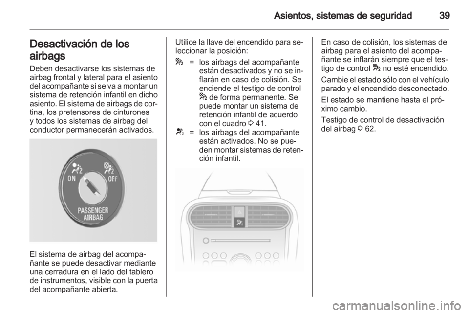 OPEL AGILA 2011  Manual de Instrucciones (in Spanish) 