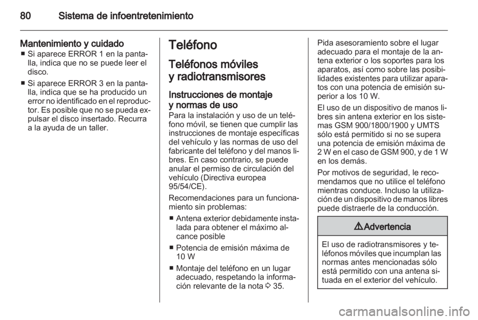 OPEL AGILA 2011 Manual de Instrucciones (in Spanish) OPEL AGILA 2011 Manual de Instrucciones (in Spanish)