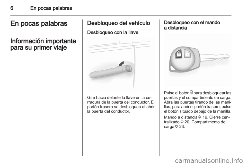 OPEL AGILA 2012  Manual de Instrucciones (in Spanish) 