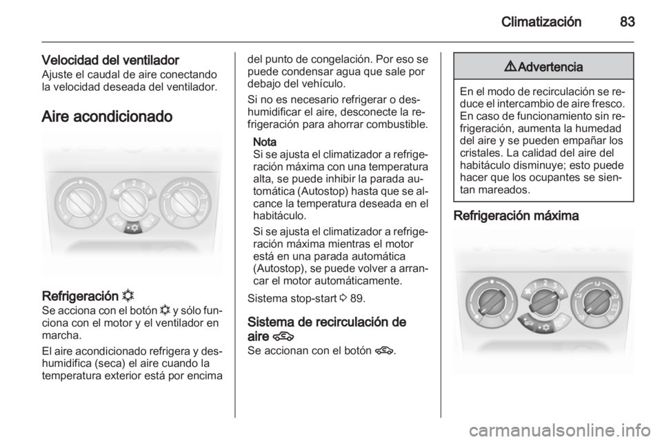 OPEL AGILA 2012  Manual de Instrucciones (in Spanish) 
